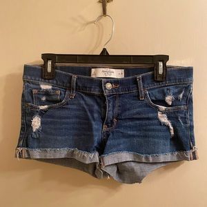 Abercrombie & Fitch blue jean shorts